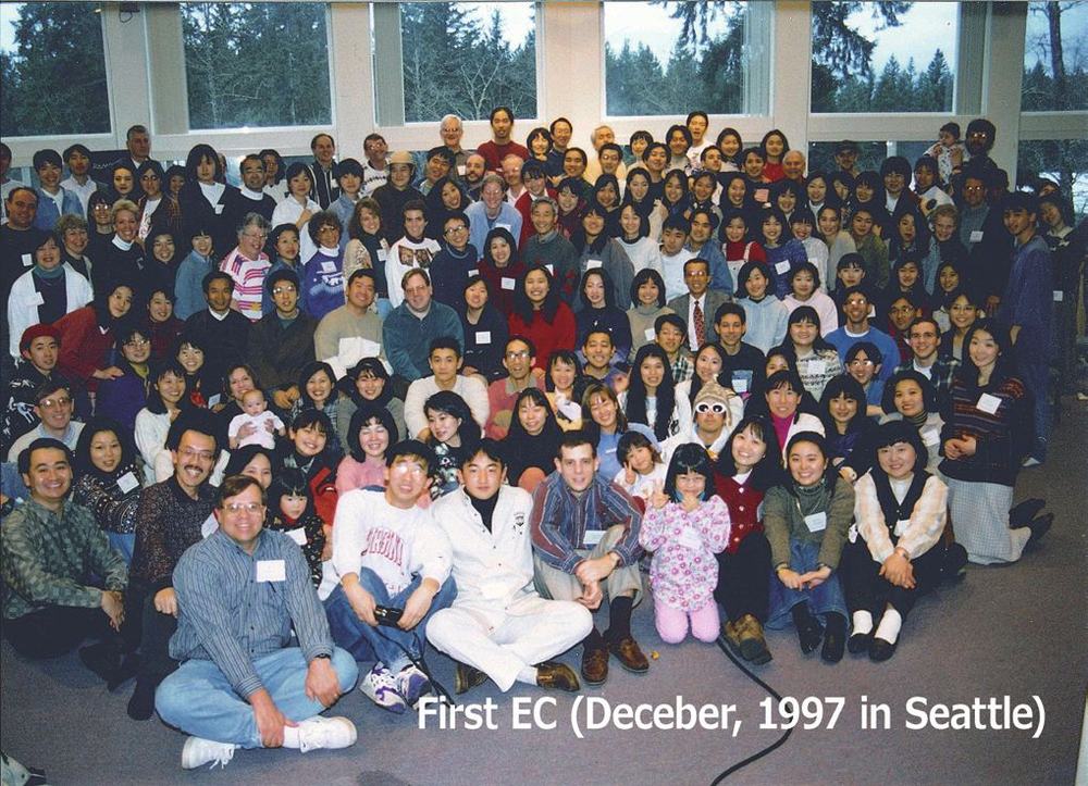 Group photo from the first Equipper Conference, Seattle, December 1997